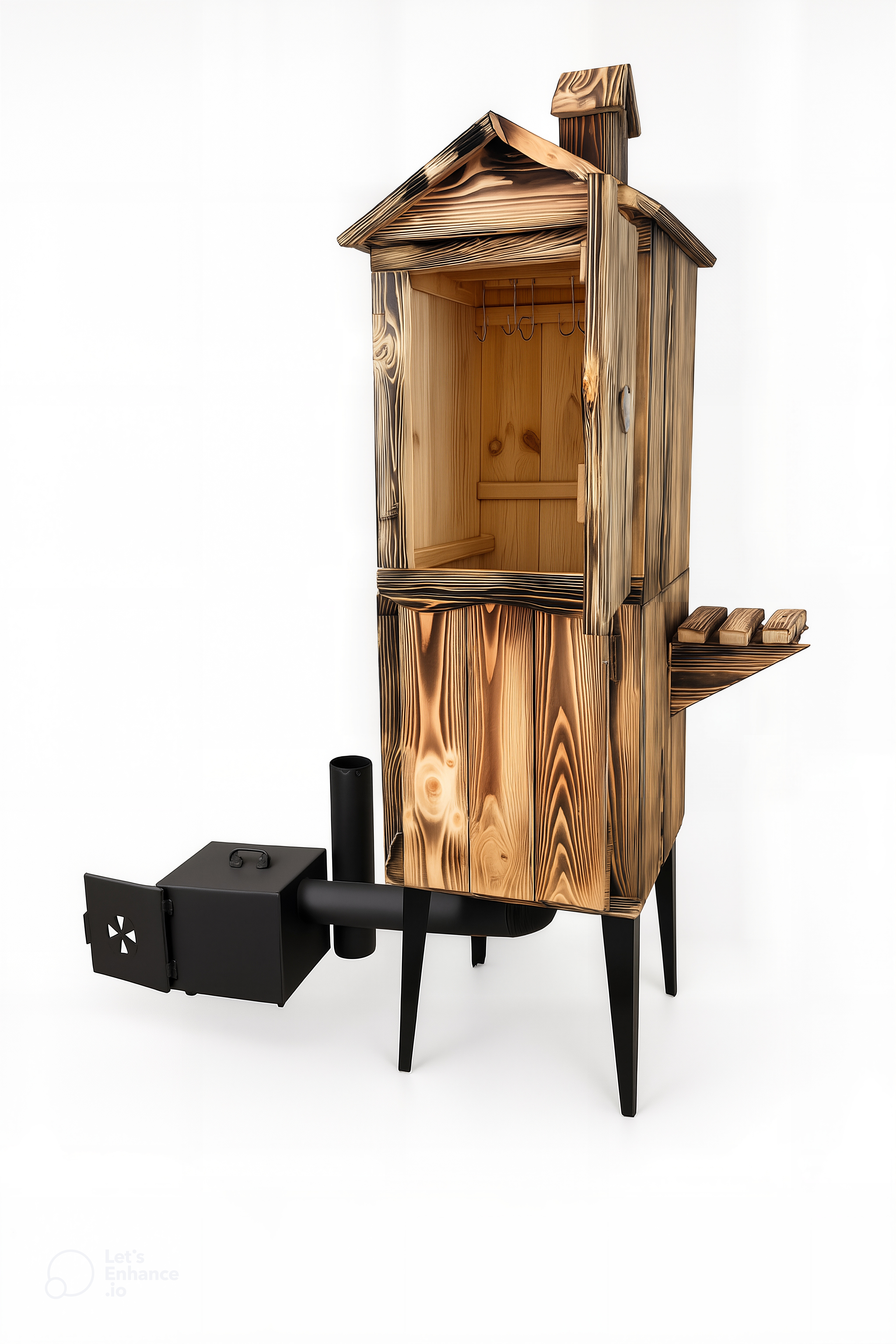 Wędzarnia Drewniana Ogrodowa Domowa 2